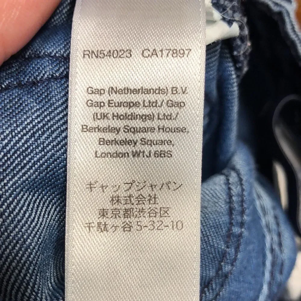 Baby Gap Skinny Fit Size 2 yrs Leopard Print Blue Jeans